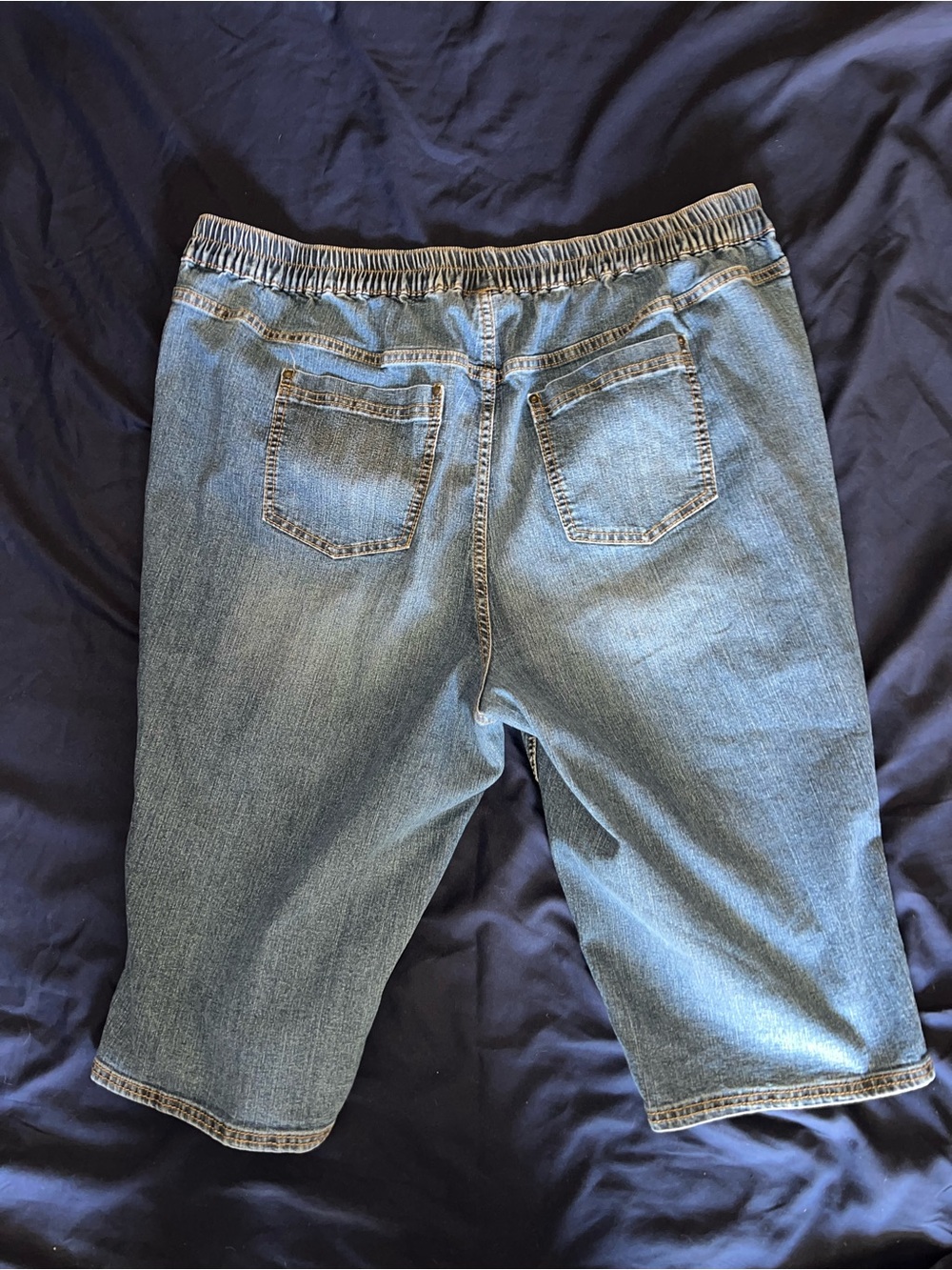 Catherines Women’s Denim Casual Vacation Timeless Fit Cropped Pants Plus Sz 2X - Picture 4 of 4